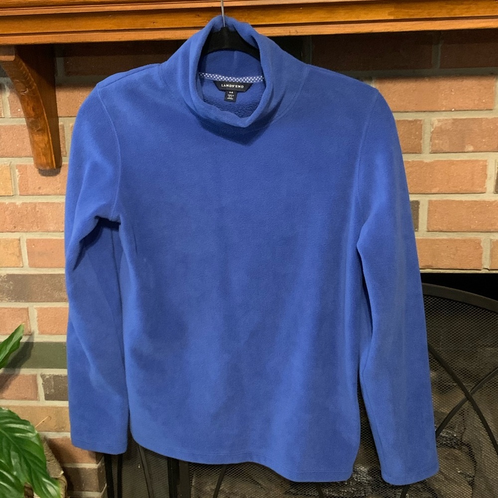 S (6-8) Lands End Ladies fleece layering top - Picture 2 of 6